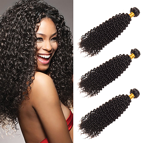 Buy 3 Bundles Indian Hair Kinky Curly Virgin Human Hair 100 Remy