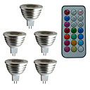 tanie Sterownik LED-5 szt. 3 W 300 lm GU5.3(MR16) Żar&amp;oacute;wki punktowe LED MR16 1 Koraliki LED LED wysokiej mocy Przygaszanie Zdalnie sterowana Dekoracyjna RGB 12 V / ROHS