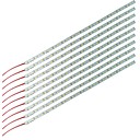 tanie Sterownik LED-zdm 10 x 1m 72 x 8520 smd super jasne sztywne drążki LED dc12v zimne białe / ciepłe białe światło z niebieskim obustronnym klejem do uwalniania ciepła