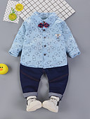 baratos Moletons com Capuz e Sem Capuz Femininos-Infantil Para Meninos Vintage B&amp;aacute;sico Festa Para Noite Estampado Manga Longa Padr&amp;atilde;o Algod&amp;atilde;o Conjunto Rosa