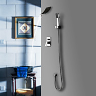 Contemporary  with  Chrome Single Handle Five Holes  ,  Feature  for Waterfall Widespread Wall Mount