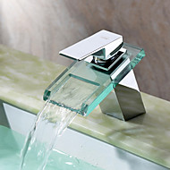 Contemporary  with  Chrome Single Handle One Hole  ,  Feature  for Waterfall Centerset