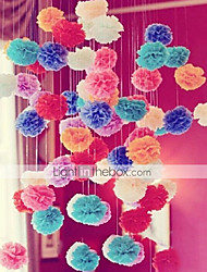 voordelige -Decoratie van tissuepapier Parel Papier Bruiloftsdecoraties Kerstmis / Halloween / Verjaardag Tuin Thema / Bloemen Thema / Vlinder Thema Lente / Zomer / Herfst