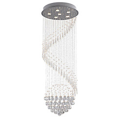 6-Light Kristal Plafond Lichten & hangers Neerwaartse Belichting - Kristal, LED, 110-120V / 220-240V, Warm Wit / Koud wit, Lamp Inbegrepen 6-Light Kristal Plafond Lichten & hangers Neerwaartse Belichting - Kristal, LED, 110-120V / 220-240V, Warm Wit / Koud wit, Lamp Inbegrepen