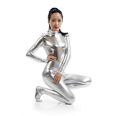 Costumi zentai Tutina aderente Tute aderenti Tuta di pelle Ninja Per adulto Costumi Cosplay Argento Tinta unita Elastene Metallizzato Per uomo Per donna Halloween / Elevata elasticità Costumi zentai Tutina aderente Tute aderenti Tuta di pelle Ninja Per adulto Costumi Cosplay Argento Tinta unita Elastene Metallizzato Per uomo Per donna Halloween / Elevata elasticità