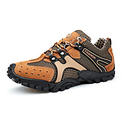 Homens Courino Primavera / Verão Conforto Tênis Caminhada Cinzento / Amarelo / Khaki Homens Courino Primavera / Verão Conforto Tênis Caminhada Cinzento / Amarelo / Khaki