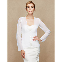 Chiffon Wedding Party / Evening Women's Wrap With Buckle Coats / Jackets Chiffon Wedding Party / Evening Women's Wrap With Buckle Coats / Jackets