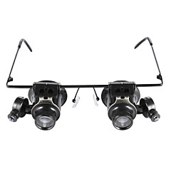 verres de type 20x loupe avec LED lumière blanche verres de type 20x loupe avec LED lumière blanche