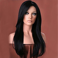 Perucas sintéticas Ondulado Natural Com Franjas Cabelo Sintético Parte lateral Preta Peruca Mulheres Longo Sem Touca Preto Natural MAYSU Perucas sintéticas Ondulado Natural Com Franjas Cabelo Sintético Parte lateral Preta Peruca Mulheres Longo Sem Touca Preto Natural MAYSU