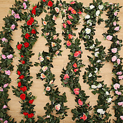 Kunstige blomster 1 Gren Moderne Stil / Bryllup Roser / Planter Bordblomst Kunstige blomster 1 Gren Moderne Stil / Bryllup Roser / Planter Bordblomst