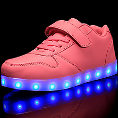 Girls' Shoes PVC Leather / Customized Materials Fall / Winter Comfort / Light Up Shoes Sneakers Lace-up / Magic Tape / LED for Red / Blue Girls' Shoes PVC Leather / Customized Materials Fall / Winter Comfort / Light Up Shoes Sneakers Lace-up / Magic Tape / LED for Red / Blue