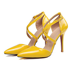 Women's Shoes PU(Polyurethane) Spring / Summer Comfort / Novelty Heels Stiletto Heel Pointed Toe Yellow / Pink / Nude / Wedding Women's Shoes PU(Polyurethane) Spring / Summer Comfort / Novelty Heels Stiletto Heel Pointed Toe Yellow / Pink / Nude / Wedding