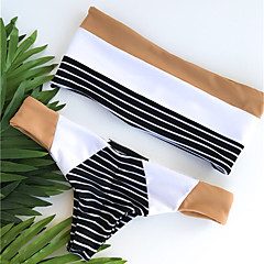 Damen Bikinis - Rückenfrei Grundlegend, Gestreift Trägerlos Damen Bikinis - Rückenfrei Grundlegend, Gestreift Trägerlos