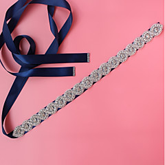 Sateng / tyll Bryllup / Spesiell Leilighet Bånd Med Krystall / Rhinestone Dame Skjerf Sateng / tyll Bryllup / Spesiell Leilighet Bånd Med Krystall / Rhinestone Dame Skjerf