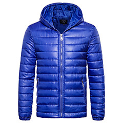 Homme Quotidien Couleur Pleine Normal Rembourré, Polyester Manches Longues Capuche Rouge / Gris / Violet L / XL / XXL Homme Quotidien Couleur Pleine Normal Rembourré, Polyester Manches Longues Capuche Rouge / Gris / Violet L / XL / XXL