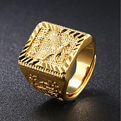 Herr Trendig Ring - 18K Guld Örn Mode Justerbar Guld Till Dagligen Kvällsfest Herr Trendig Ring - 18K Guld Örn Mode Justerbar Guld Till Dagligen Kvällsfest