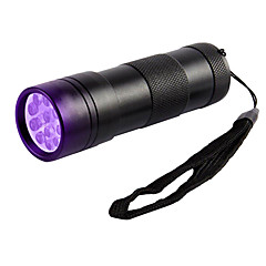 Torce a luce nera LED Lampada 5mm 12 emettitori 1 Modalità di illuminazione Impermeabile Luce a raggi ultravioletti Campeggio / Escursionismo / Speleologia Uso quotidiano Caccia Nero Torce a luce nera LED Lampada 5mm 12 emettitori 1 Modalità di illuminazione Impermeabile Luce a raggi ultravioletti Campeggio / Escursionismo / Speleologia Uso quotidiano Caccia Nero