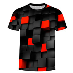 T-shirt Per uomo Essenziale / Esagerato Con stampe, 3D T-shirt Per uomo Essenziale / Esagerato Con stampe, 3D