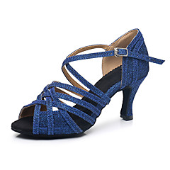 Per donna Scarpe per balli latini Sintetico Tacchi Tacco cubano Personalizzabile Scarpe da ballo blu navy Per donna Scarpe per balli latini Sintetico Tacchi Tacco cubano Personalizzabile Scarpe da ballo blu navy