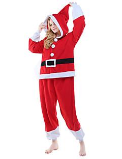 adults santa claus onesie pajamas polar fleece red cosplay for unisex animal sleepwear cartoon halloween festival holiday - Christmas Clothes For Adults adults santa claus onesie pajamas polar fleece red cosplay for unisex animal sleepwear cartoon halloween festival holiday - Christmas Clothes For Adults