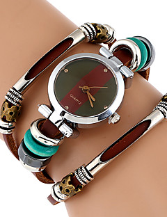 Bracelet Watches Online For 2018 Women S Bracelet Watch Wrist Quartz Wrap Genuine Leather Band Material Brown Cool Imitation Diamond Og Las Vintage Casual Erfly Bohemian