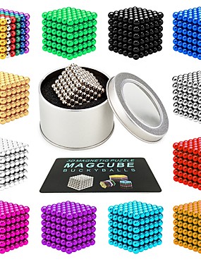 baratos Brinquedos &amp; Hobbies-216 pcs 3mm Brinquedos Magnéticos Bolas Magnéticas Brinquedos Magnéticos Blocos de Construir Imãs Magnéticos Raros Super Fortes Ímã de Neodímio Ímã de Neodímio Magnética O stress e ansiedade alívio