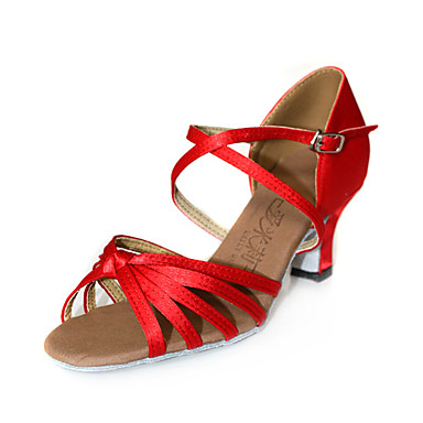 Women's Satin Upper Ballroom Dance Shoes Latin Shoes More Colors 223052 ...