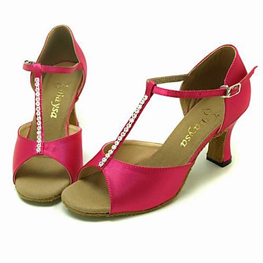 satijnen bovenste dansschoenen latin ballroom schoenen voor vrouwen ...