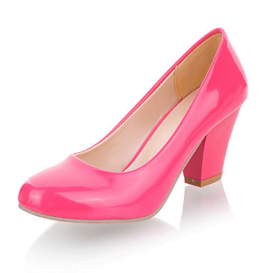 Patent Leather Chunky Heel Pumps Party / Evening Shoes (More Colors ...