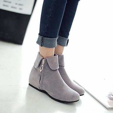 Women's Shoes Faux Suede Winter Wedge Heel 10.16-15.24 cm / 35.56-40.64 cm / Booties / Ankle Boots Gray / Brown / Red / Party & Evening Women's Shoes Faux Suede Winter Wedge Heel 10.16-15.24 cm / 35.56-40.64 cm / Booties / Ankle Boots Gray / Brown / Red / Party & Evening