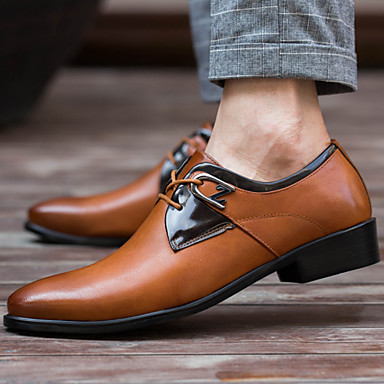Men's Shoes Leather Spring / Fall Comfort / Novelty Oxfords White / Black / Brown / Party & Evening / Leather Shoes / Dress Shoes Men's Shoes Leather Spring / Fall Comfort / Novelty Oxfords White / Black / Brown / Party & Evening / Leather Shoes / Dress Shoes