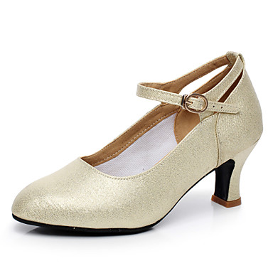Women‘s Dance Shoes Latin Flocking Cuban Heel Women‘s Dance Shoes Latin Flocking Cuban Heel