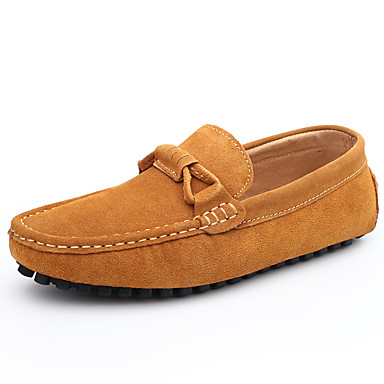 Men's Shoes Leather / Suede Spring / Fall Comfort Loafers & Slip-Ons Gray / Brown / Burgundy / Leather Shoes Men's Shoes Leather / Suede Spring / Fall Comfort Loafers & Slip-Ons Gray / Brown / Burgundy / Leather Shoes