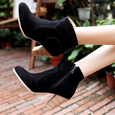 chunky winter heels