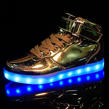 Men's Shoes Faux Leather Spring / Fall Comfort / Light Up Shoes Sneakers Silver / Golden / Party & Evening / LED Shoes Men's Shoes Faux Leather Spring / Fall Comfort / Light Up Shoes Sneakers Silver / Golden / Party & Evening / LED Shoes
