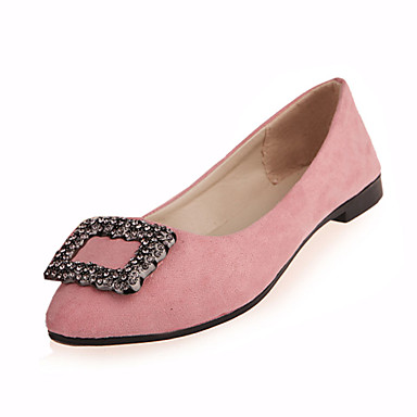 Women's Shoes PU(Polyurethane) Spring / Summer Comfort Flats Low Heel Gray / Red / Pink Women's Shoes PU(Polyurethane) Spring / Summer Comfort Flats Low Heel Gray / Red / Pink