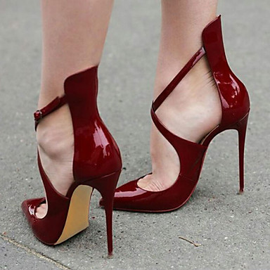 Women's Shoes Cashmere Patent Leather Leatherette Spring Summer Fall Heels Stiletto Heel Pointed Toe For Office & Career Dress Party & Women's Shoes Cashmere Patent Leather Leatherette Spring Summer Fall Heels Stiletto Heel Pointed Toe For Office & Career Dress Party &
