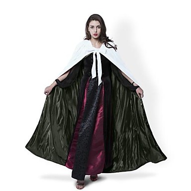 Witch Coat Cosplay Costume Cloak Witch Broom Halloween Props Party ...