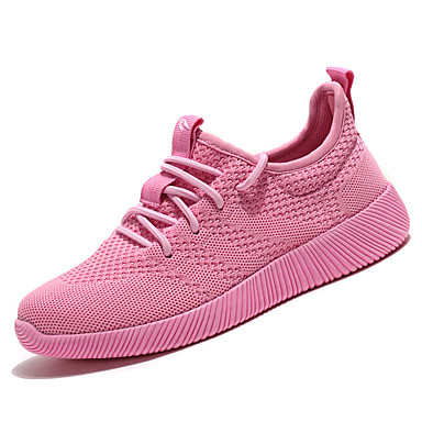 Women's Shoes Breathable Mesh / PU(Polyurethane) Spring / Summer Light Soles Athletic Shoes Flat Heel Pointed Toe Lace-up Black / Blue / Women's Shoes Breathable Mesh / PU(Polyurethane) Spring / Summer Light Soles Athletic Shoes Flat Heel Pointed Toe Lace-up Black / Blue /