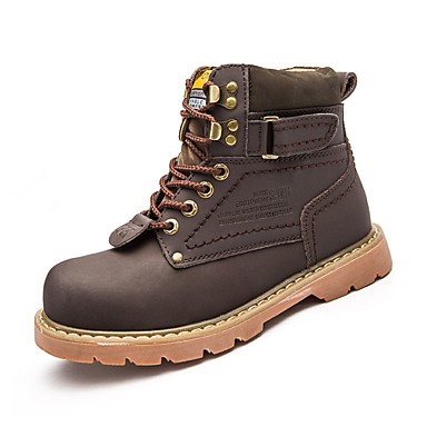 Men's Shoes Oxford / Leather / PU Spring / Fall Comfort / Snow Boots / Fashion Boots Boots Mid-Calf Boots Yellow / Dark Brown / Light Men's Shoes Oxford / Leather / PU Spring / Fall Comfort / Snow Boots / Fashion Boots Boots Mid-Calf Boots Yellow / Dark Brown / Light