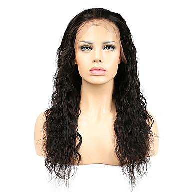 Women Human Hair Lace Wig Silk Base Full Lace Glueless Full Lace Full Lace Wigs 120% Density With Baby Hair Water Wave Wigs Brazilian Hair
