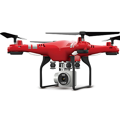 baratos Drones &amp; Rádio Controle-RC Drone FLYRC X52HD RTF 4CH 6 Eixos 2.4G Com Câmera HD 2.0MP 1080P Quadcópero com CR Luzes LED / Retorno Com 1 Botão / Auto-Decolagem Quadcóptero RC / Controle Remoto / Câmera / Vôo Invertido 360°