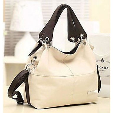Women's Bags PU Tote Zipper for Casual Beige Dark Green Brown Women's Bags PU Tote Zipper for Casual Beige Dark Green Brown