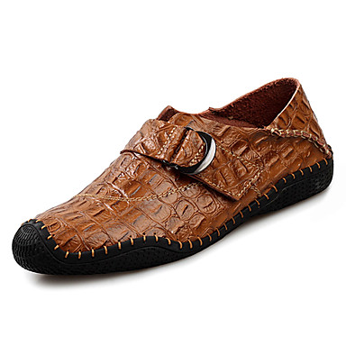 Men's Shoes PU Spring / Fall Comfort Oxfords Brown / Green / Blue Men's Shoes PU Spring / Fall Comfort Oxfords Brown / Green / Blue
