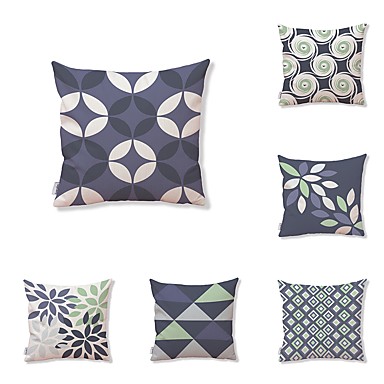 Throw Pillows Online For 2019 6 Pcs Textile Cotton Linen Pillow Cover Geometric Plaid Check