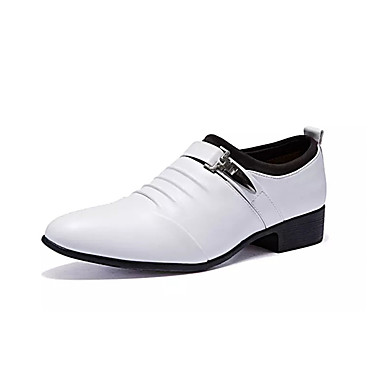 Men's Shoes PU Fall / Winter Comfort Athletic Shoes Running Shoes White / Black Men's Shoes PU Fall / Winter Comfort Athletic Shoes Running Shoes White / Black
