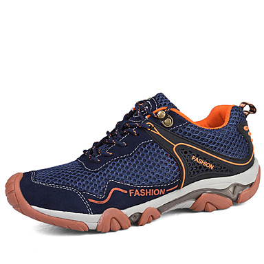 Men's Shoes Tulle Spring / Summer Comfort Athletic Shoes Hiking Shoes Gray / Blue / Khaki Men's Shoes Tulle Spring / Summer Comfort Athletic Shoes Hiking Shoes Gray / Blue / Khaki