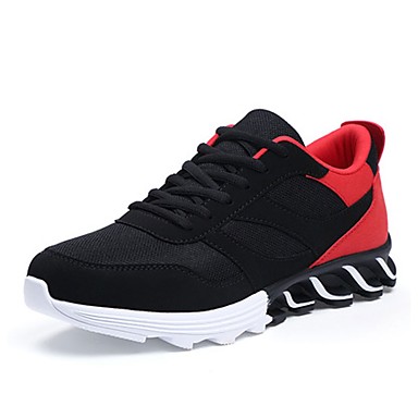 Men's Shoes Mesh Summer Comfort / Light Soles Athletic Shoes Running Shoes Gray / Black / White / Black / Red Men's Shoes Mesh Summer Comfort / Light Soles Athletic Shoes Running Shoes Gray / Black / White / Black / Red