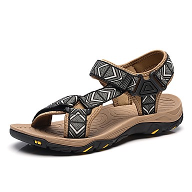 Men's Shoes Fabric Summer Comfort Sandals Coffee / Brown / Blue Men's Shoes Fabric Summer Comfort Sandals Coffee / Brown / Blue