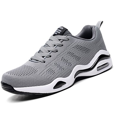 Men's Shoes Knit / Customized Materials / Fabric Spring / Fall Comfort Sneakers Running Shoes / Walking Shoes Gray / Black / White Men's Shoes Knit / Customized Materials / Fabric Spring / Fall Comfort Sneakers Running Shoes / Walking Shoes Gray / Black / White